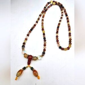 Beaded Earth Tone Necklace